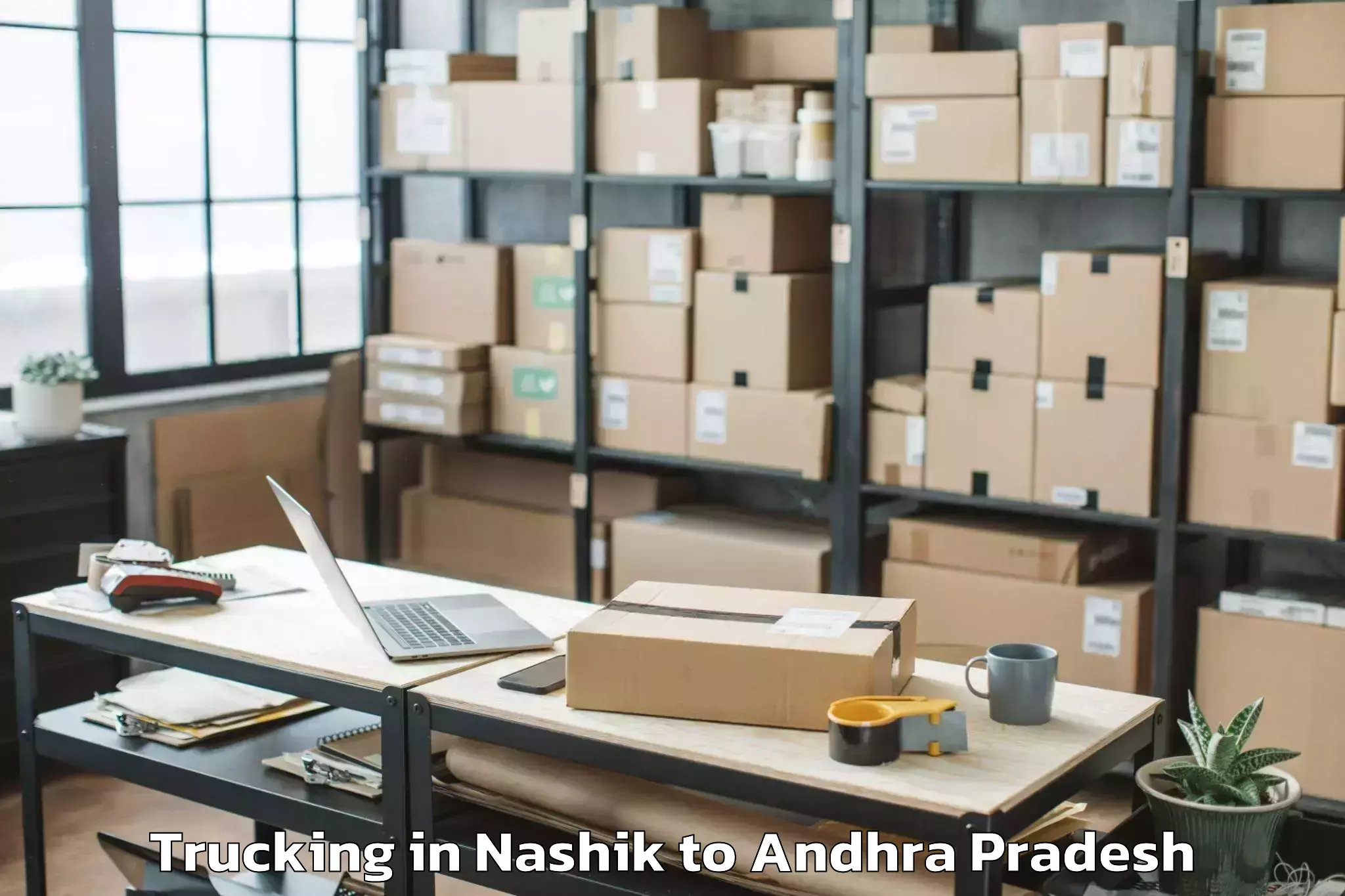 Book Nashik to Pedakakani Trucking Online